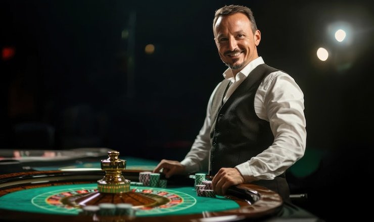 Antarmuka mobile asiagacor77 menampilkan meja Infinite Blackjack dengan kontrol pemain yang intuitif